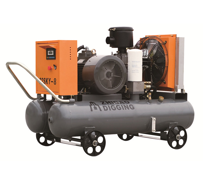 Electric Motor Driven Portable（open frame)Screw Air Compressor